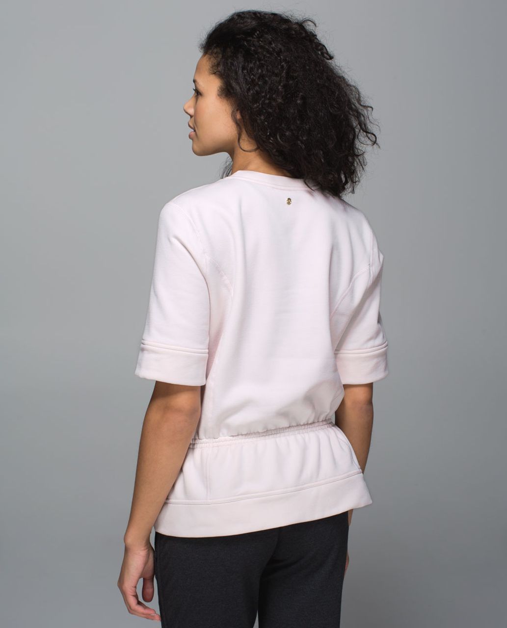 Lululemon Peplum Pullover - Neutral Blush