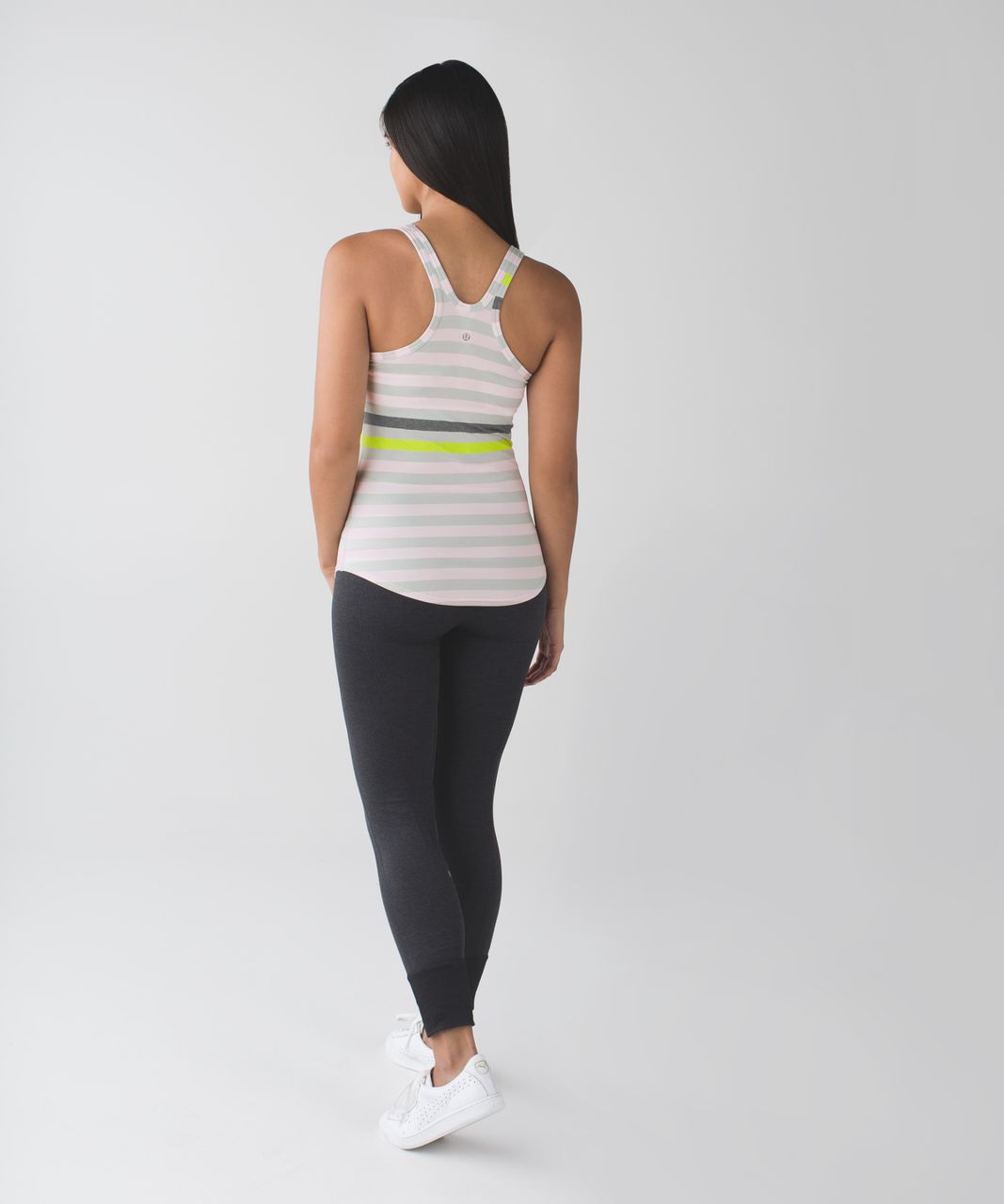 Lululemon Studio Racerback - Jet Stripe Heathered Silver Spoon Heathered Neutral Blush