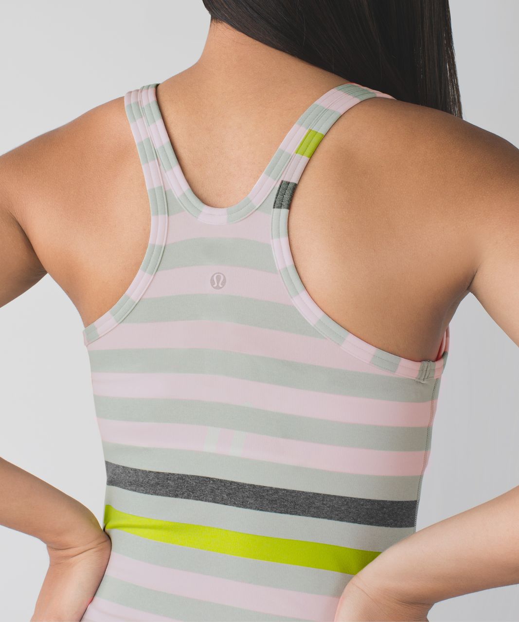 Lululemon Studio Racerback - Jet Stripe Heathered Silver Spoon Heathered Neutral Blush