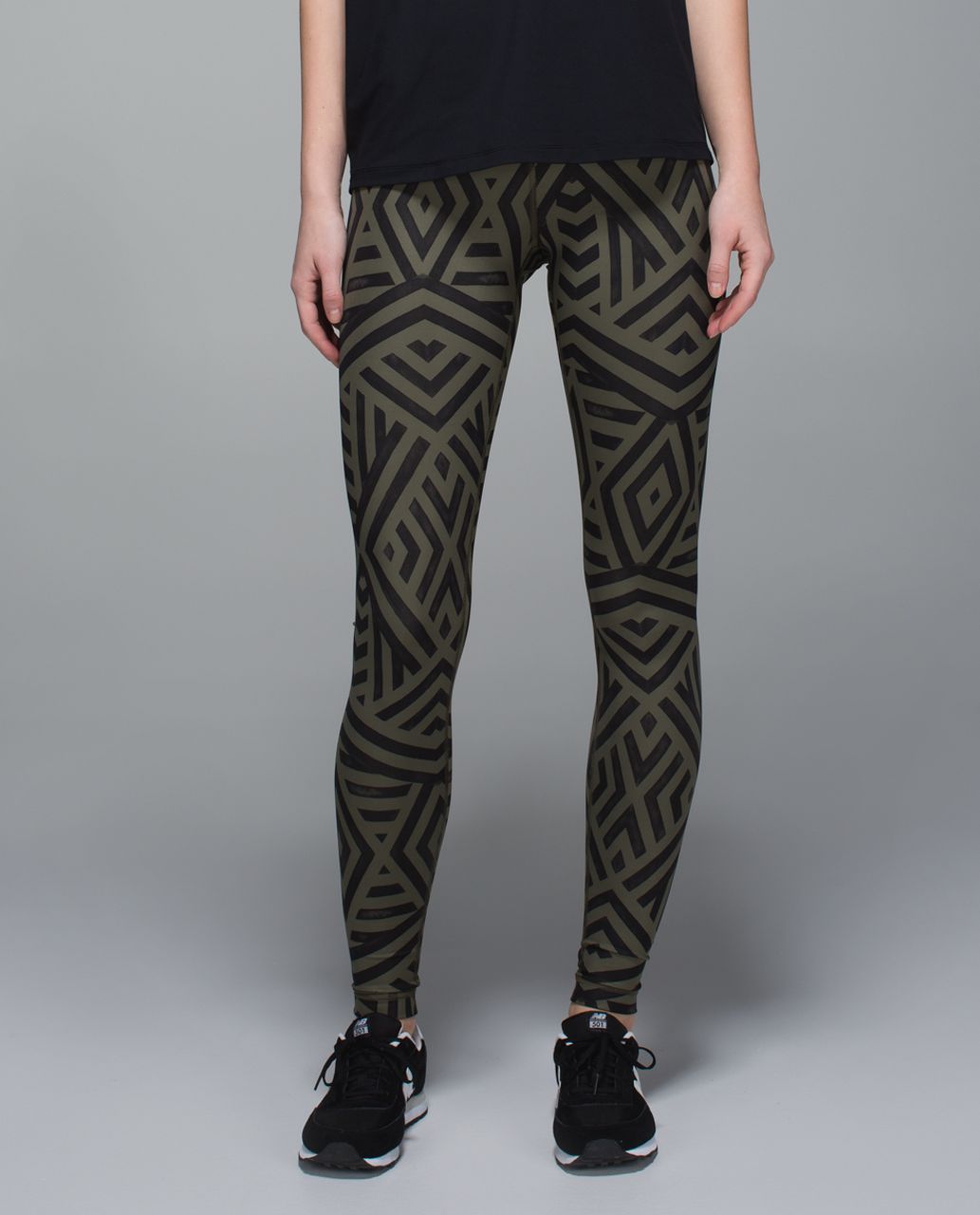 Lululemon Wunder Under Pant *Full-On Luxtreme - Chevron Shuffle Fatigue  Green Black - lulu fanatics