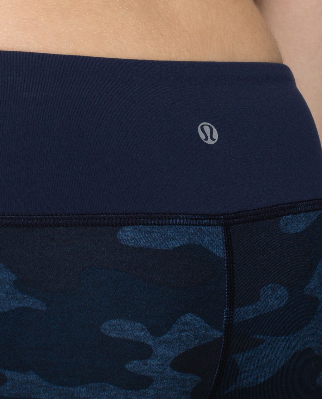 Lululemon Wunder Under Crop Blue Camo Pebble Inkwell