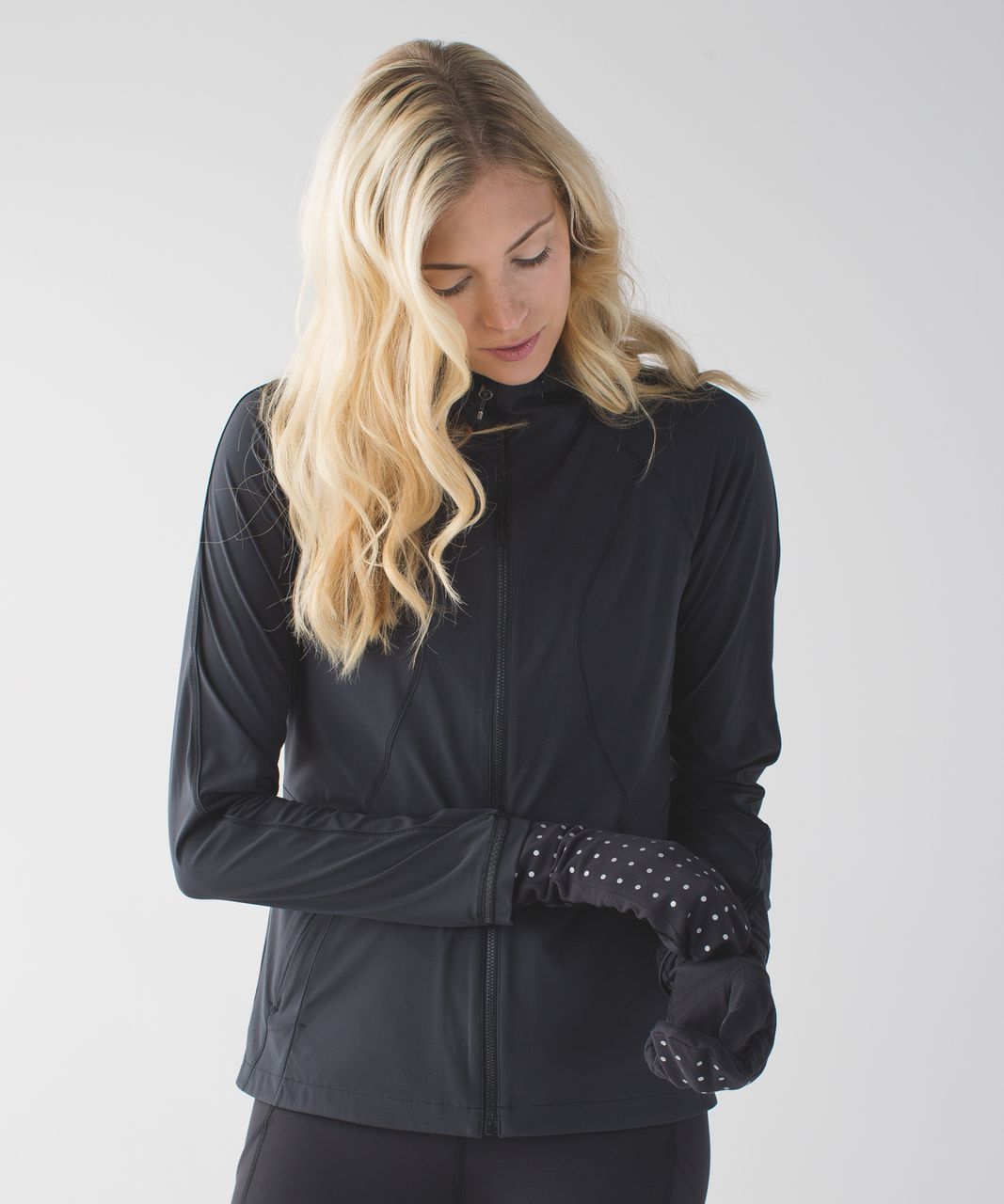 Lululemon Run With Me Mittens *Reflective - Black