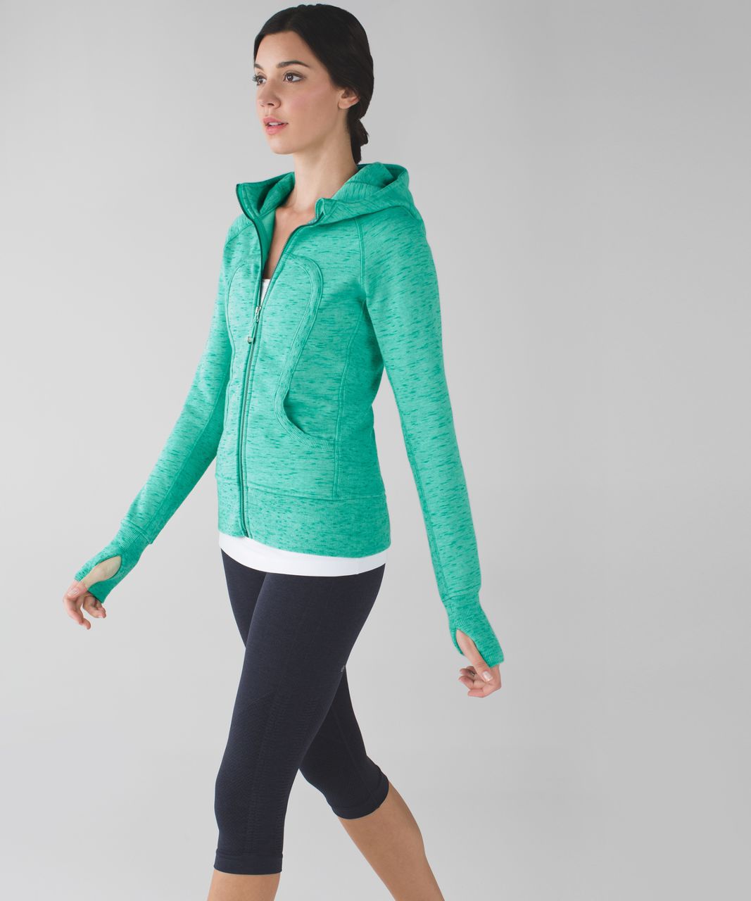 Lululemon Scuba Hoodie II - Heathered Rainforest Menthol