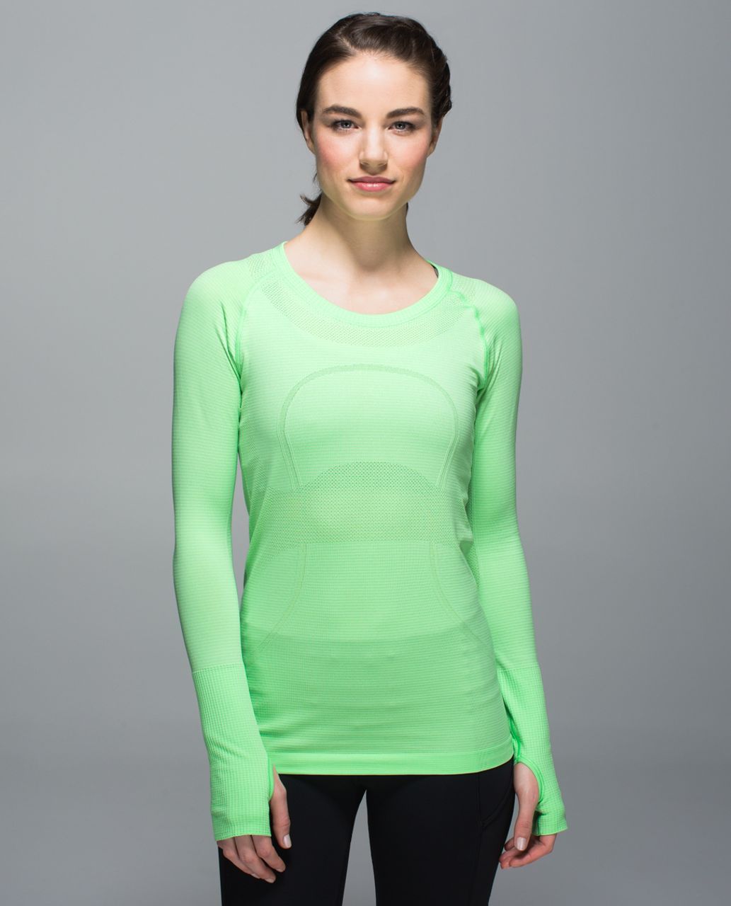 Lululemon Swiftly Tech Long Sleeve Crew - Classic Green / Classic Green -  lulu fanatics