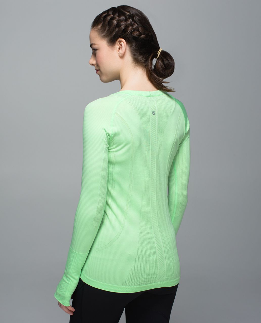 Lululemon Swiftly Tech Long Sleeve Crew - Heathered Scream Green