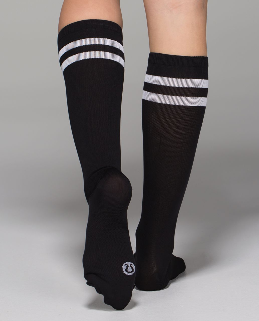 Lululemon Women's Keep It Tight Sock - Varsity Stripe Black White