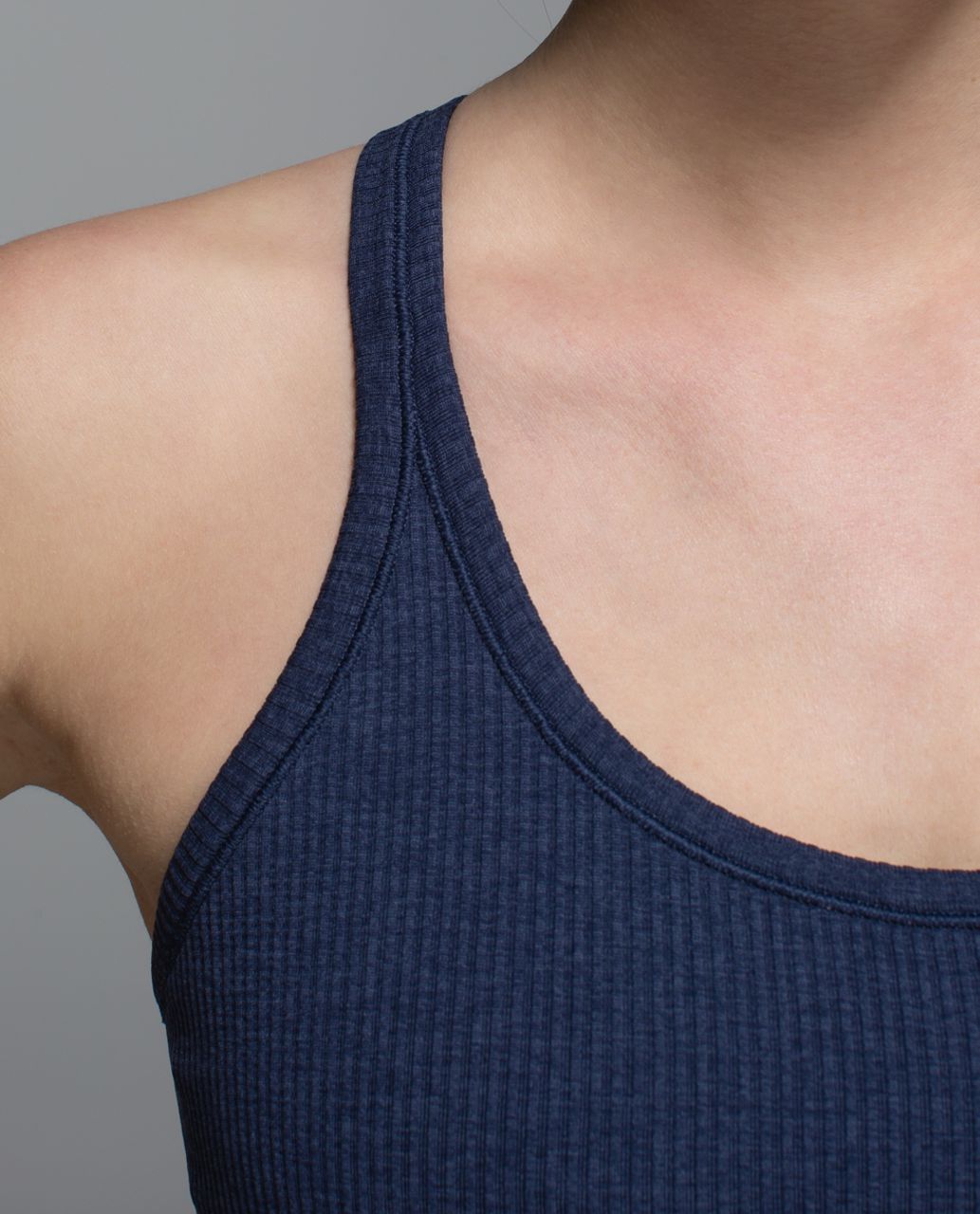 Lululemon Ebb To Street Tank - Heathered Deep Navy