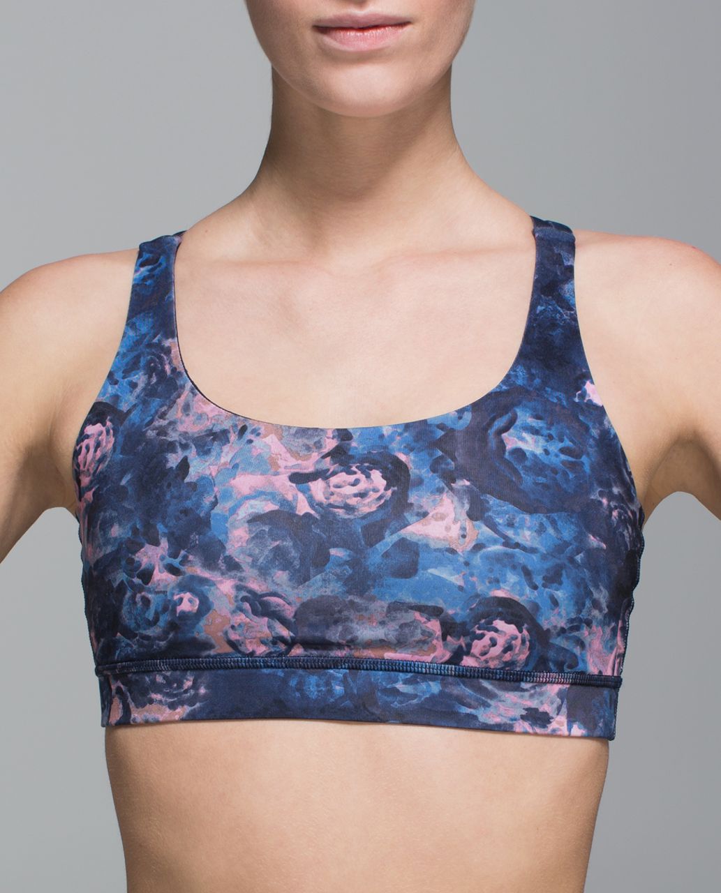 Lululemon Energy Bra - Moody Mirage Bark Berry Deep Navy