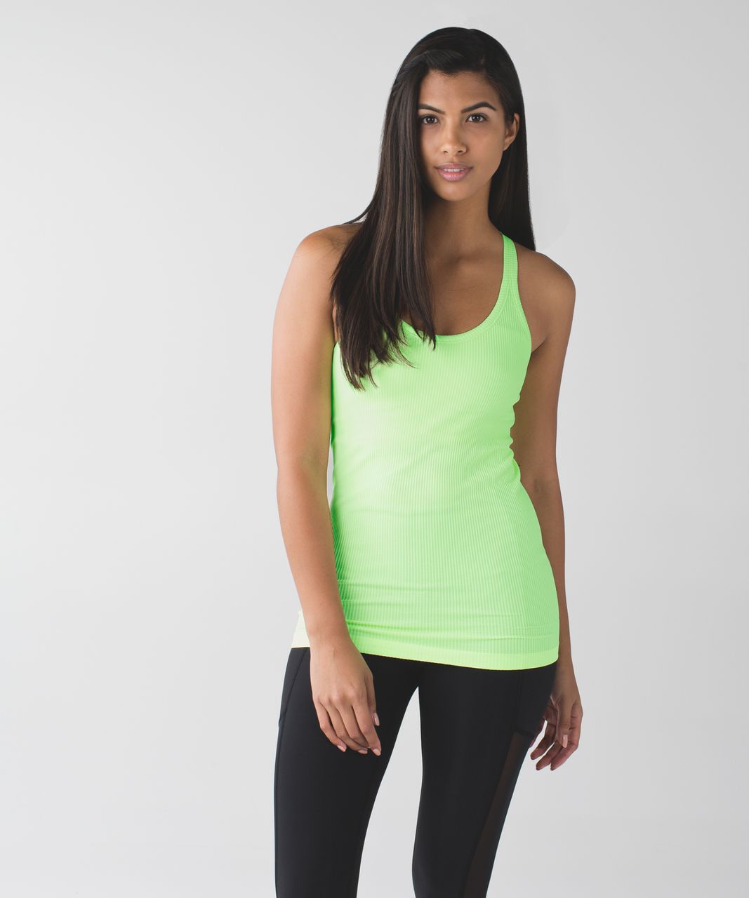 Lululemon Ebb To Street Tank - Heathered Clear Mint