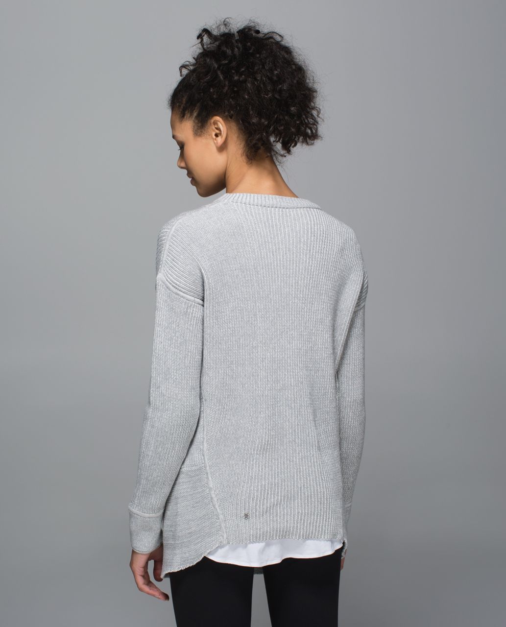 Lululemon We Like To Cardi - Heathered Medium Grey / White