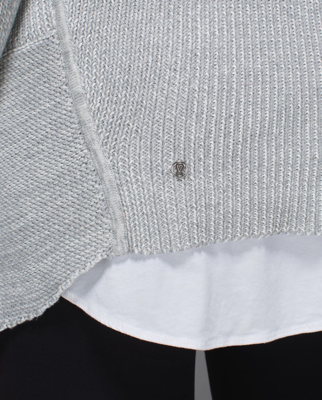 Lululemon We Like To Cardi - Heathered Medium Grey / White