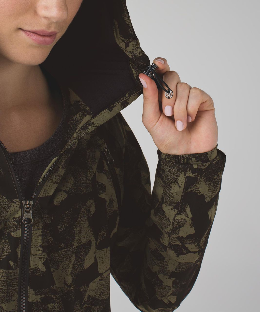 Lululemon Rise & Shine Jacket II - Savasana Camo Fatigue Green - lulu  fanatics