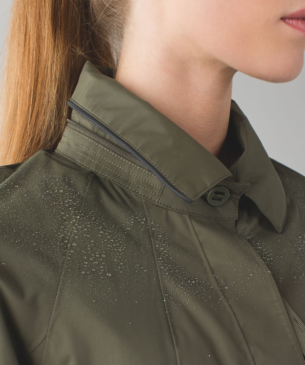 Lululemon Rain On Jacket - Fatigue Green