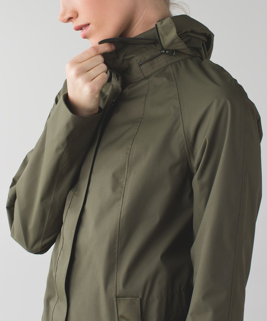 Lululemon Rain On Jacket - Fatigue Green