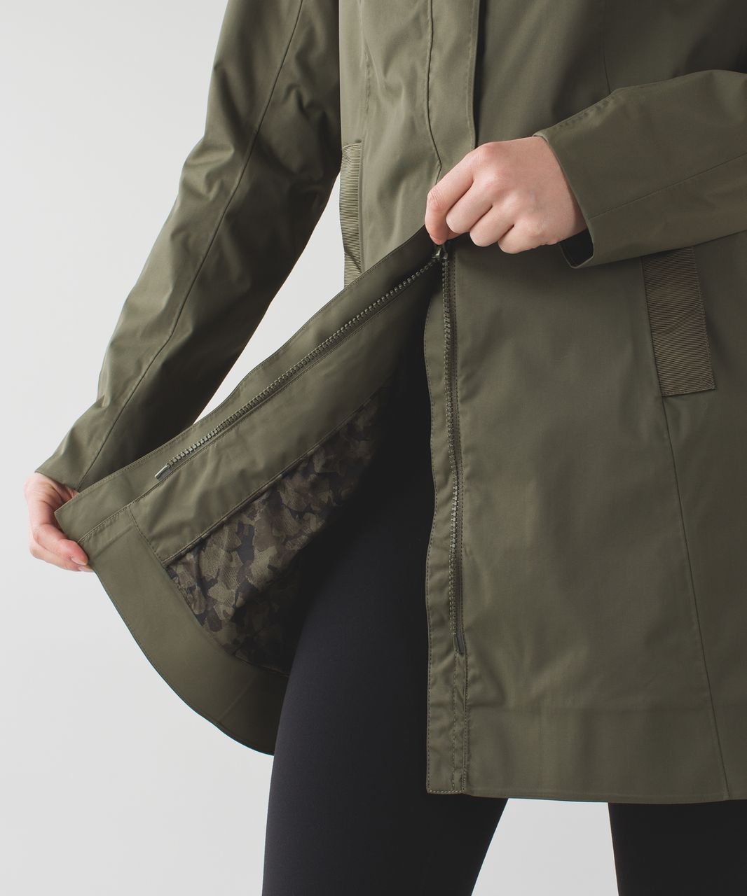 Lululemon Rain On Jacket - Fatigue Green