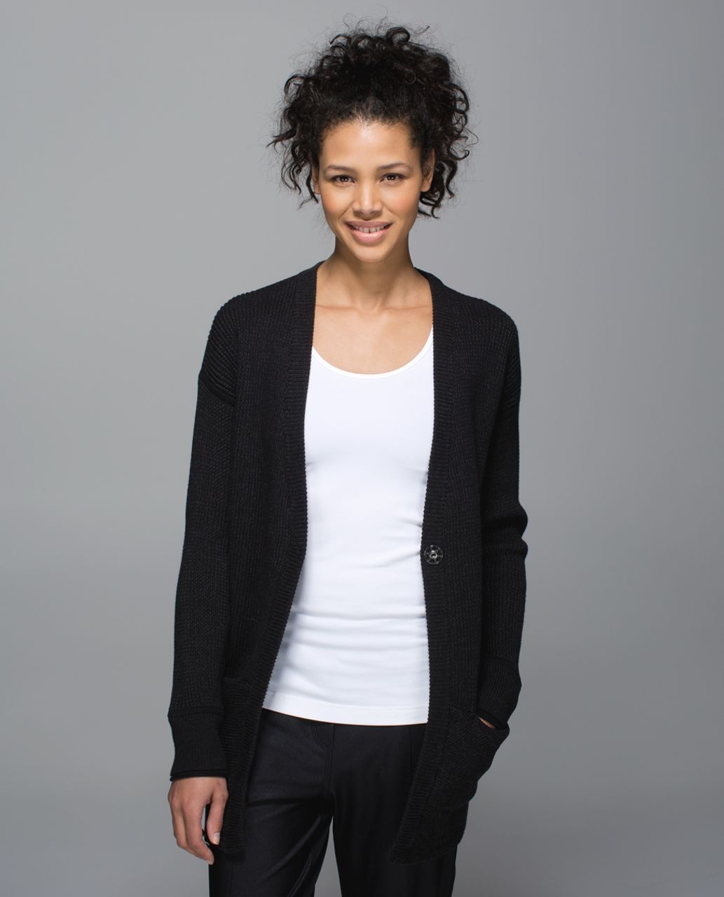 Lululemon We Like To Cardi - Black /  Heathered Black