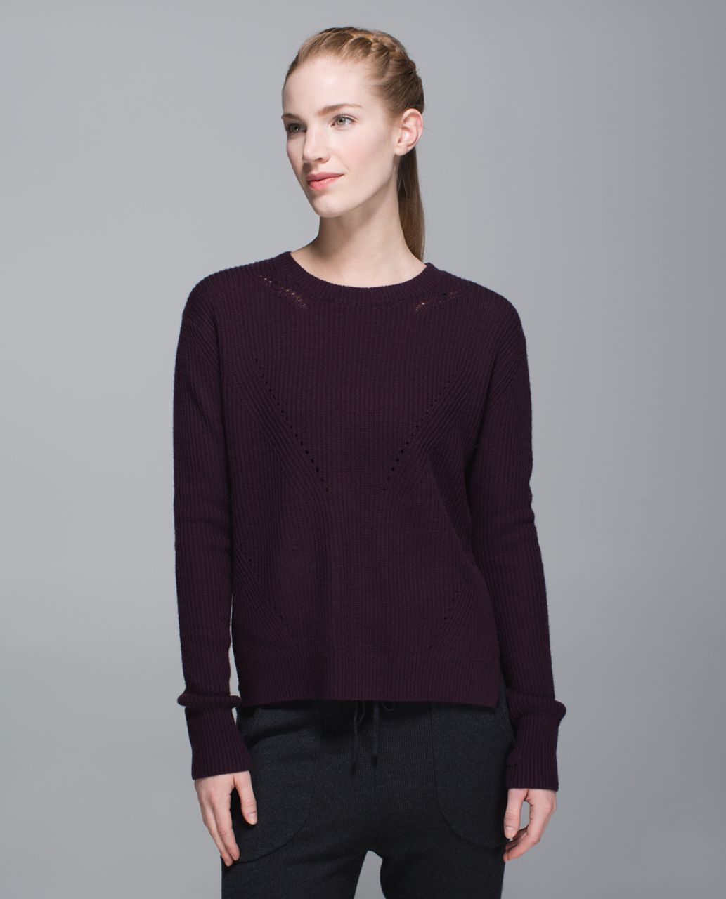 Lululemon Seva Sweater - Black Cherry