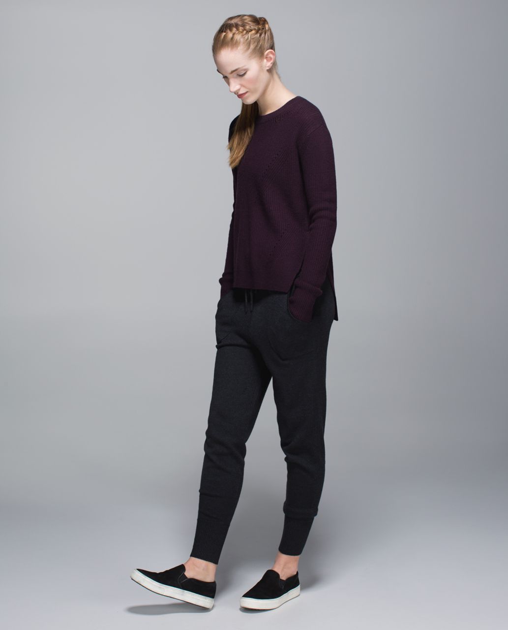 Lululemon Seva Sweater - Black Cherry - lulu fanatics