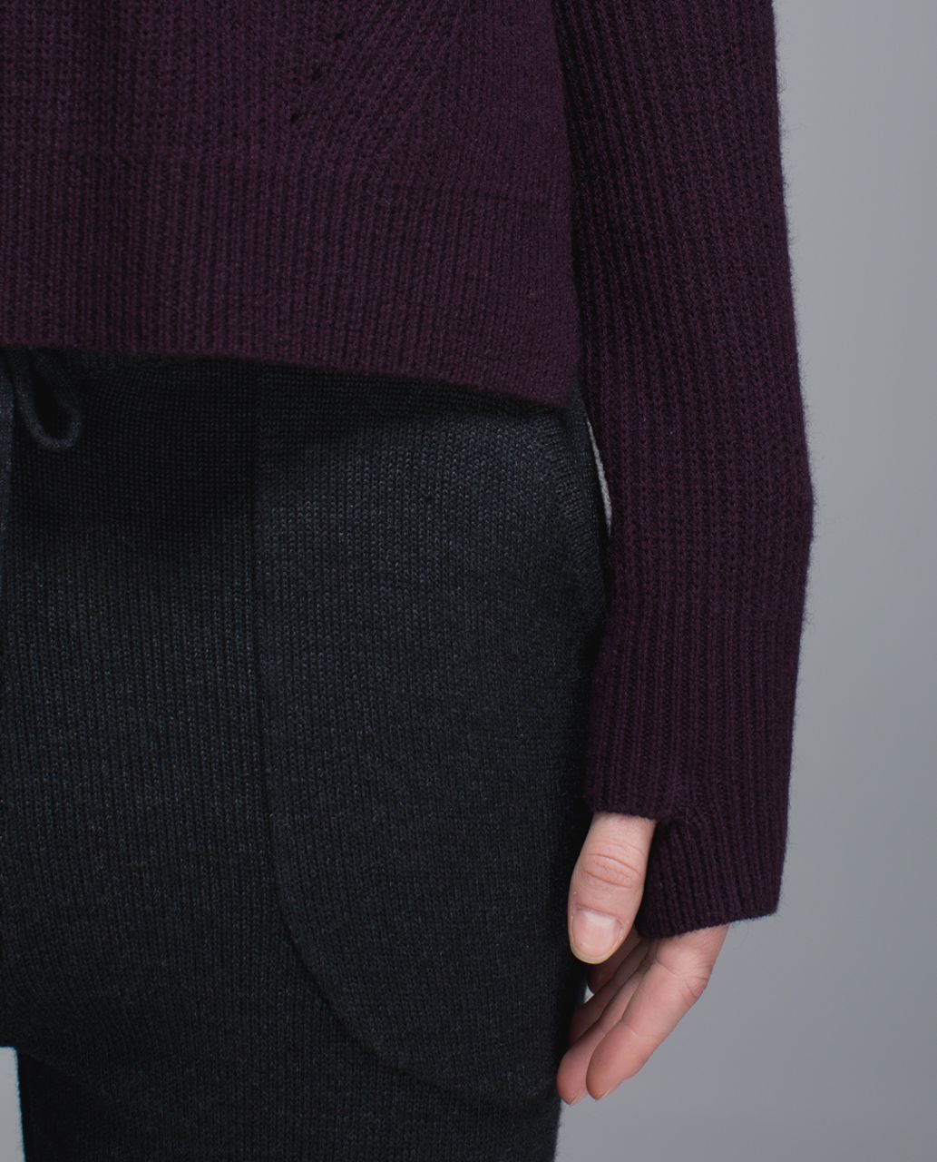 Lululemon Seva Sweater - Black Cherry - lulu fanatics