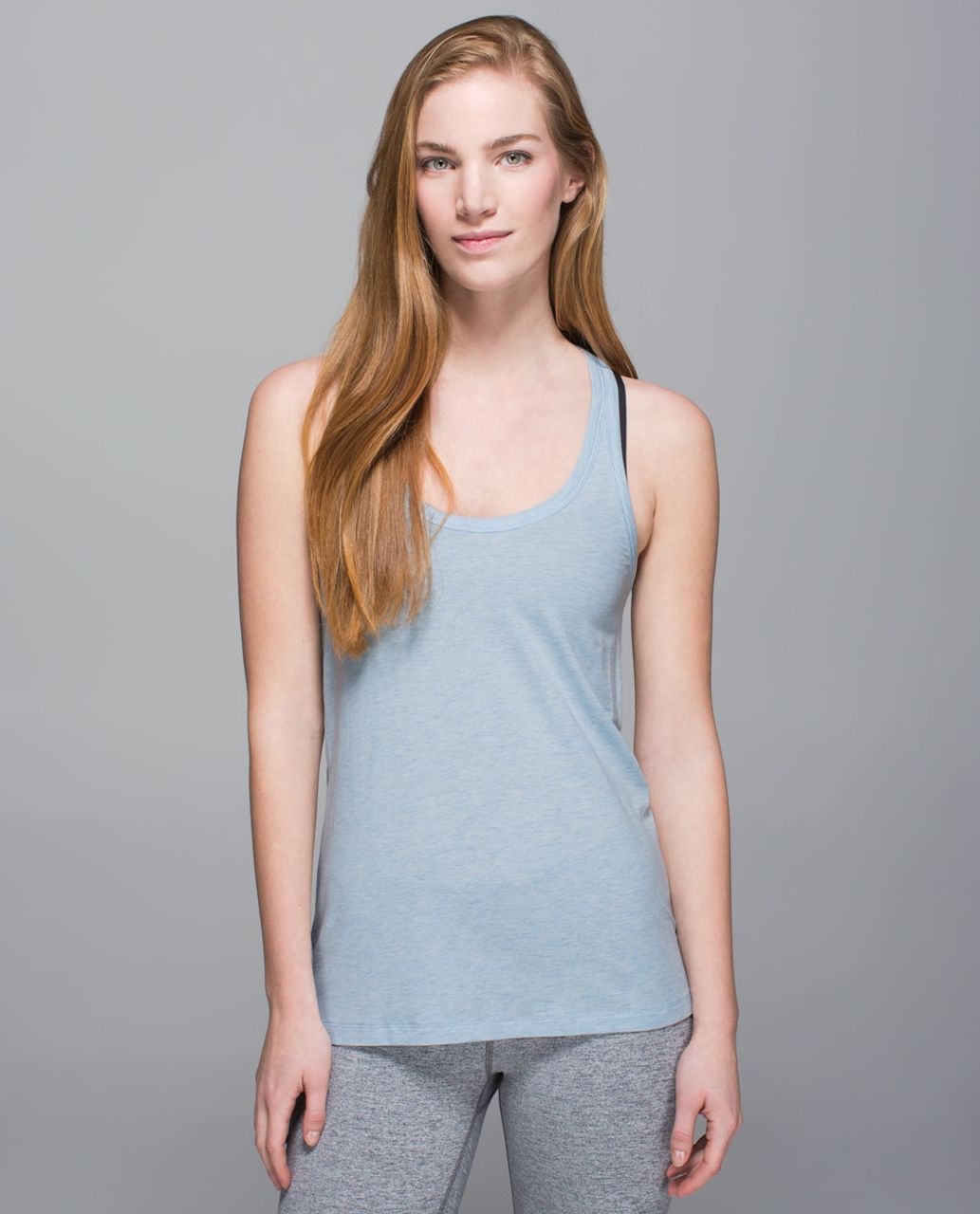 Lululemon Modern Racerback - Heathered Caspian Blue