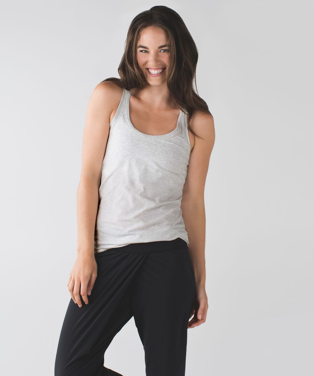 Lululemon Modern Racerback - Heathered White