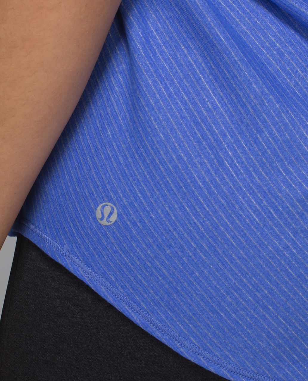 Lululemon Wild Tank - Heathered Harbor Blue / Cyber Stripe White Silver Fox