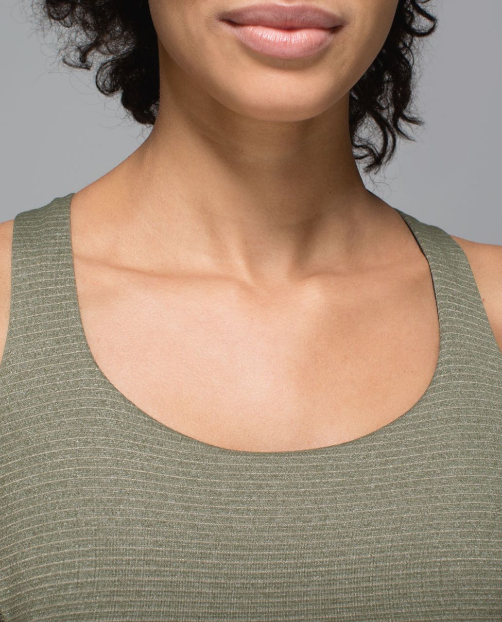 Lululemon Wild Tank - Heathered Fatigue Green / Mystic Jungle Fatigue Green Black