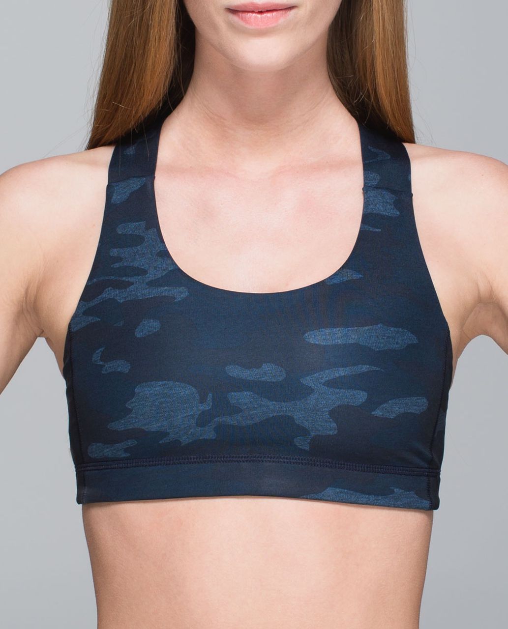 Lululemon All Sport Bra - Heathered Texture Lotus Camo Oil Slick Blue - lulu  fanatics