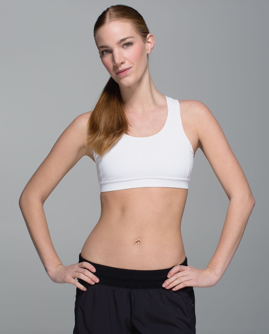 Lululemon All Sport Bra *Adjustable - Nimbus Puff White Silver Spoon /  White - lulu fanatics