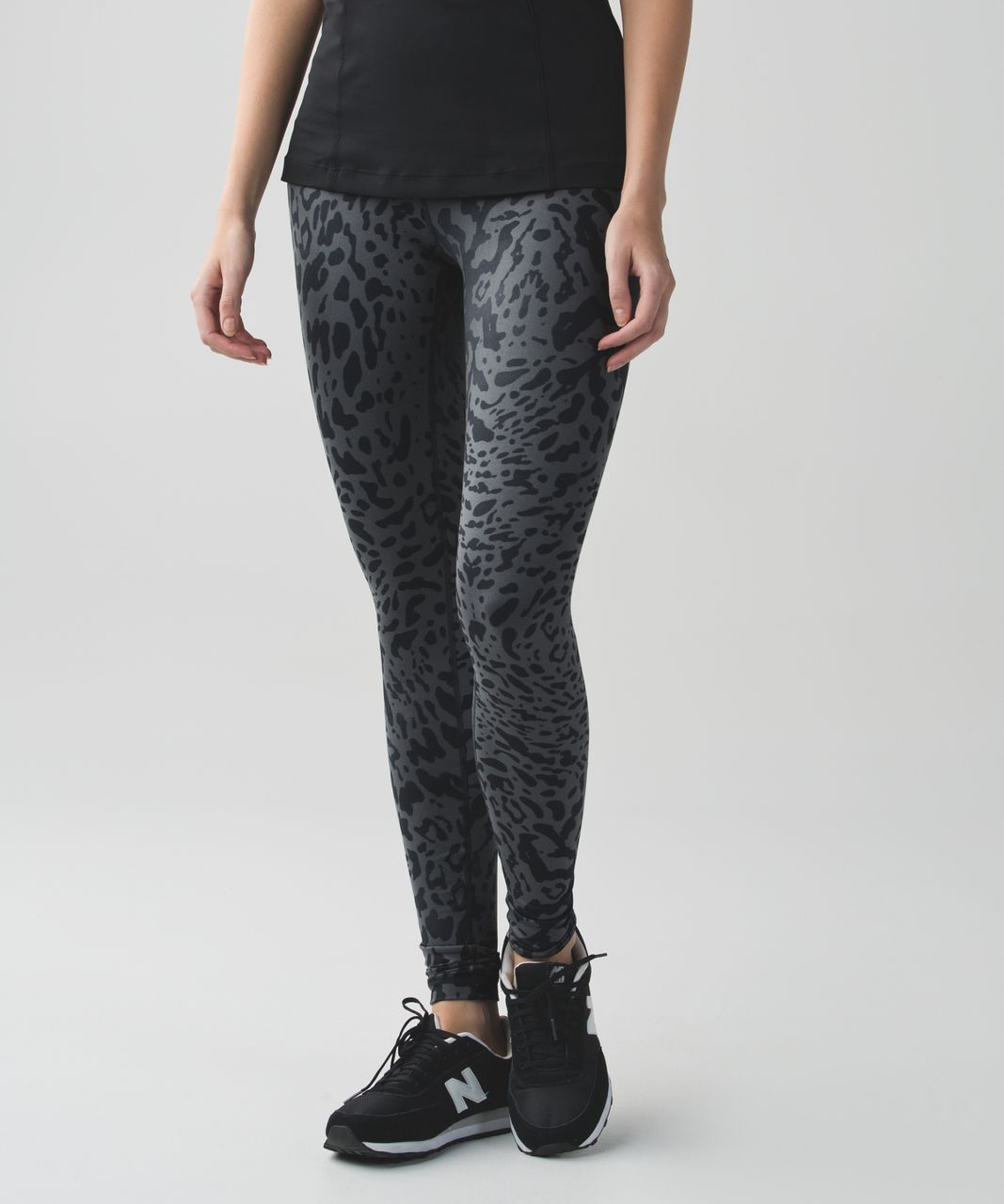 Lululemon Wunder Under Pant III - Luon Metallic Lumatrix Heathered Deep Coal  Silver - lulu fanatics