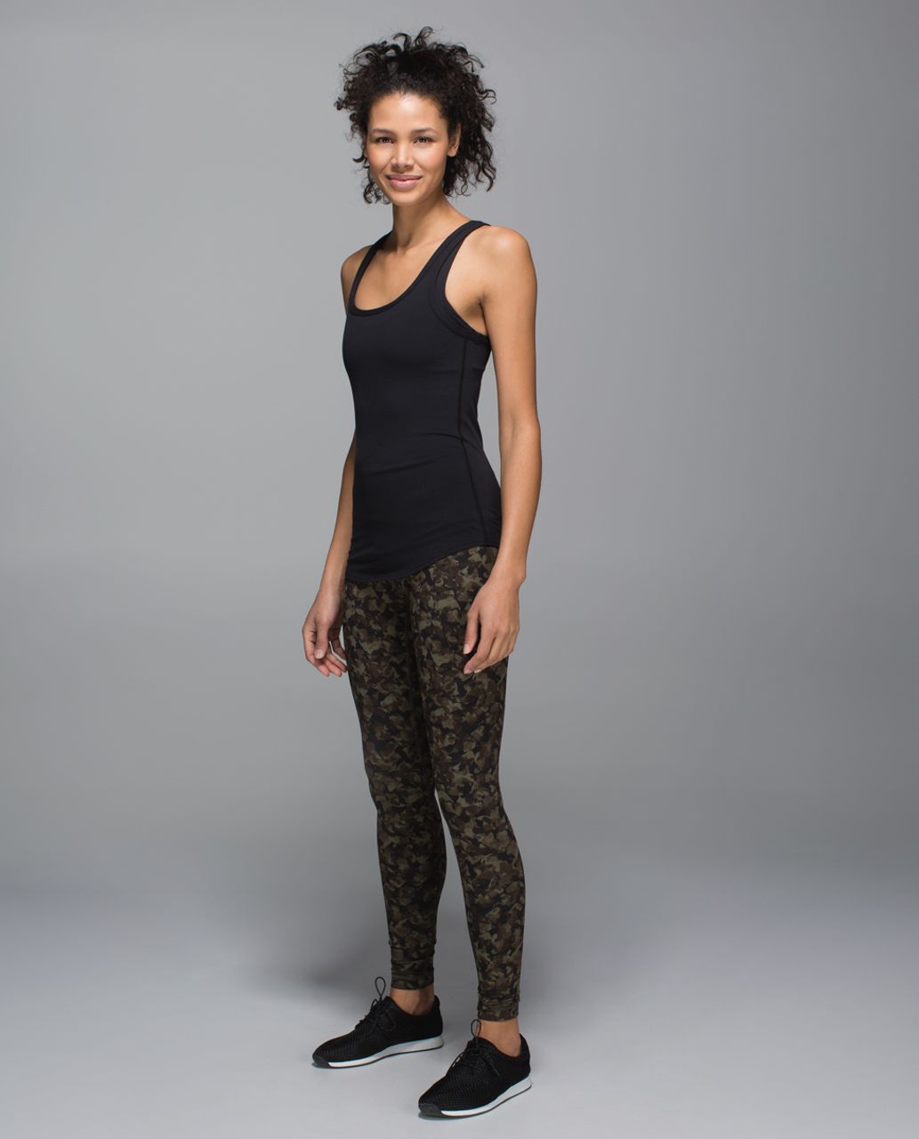 Lululemon Wunder Under Pant *Full-On Luon (Roll Down) - Mystic Jungle Fatigue Green Black