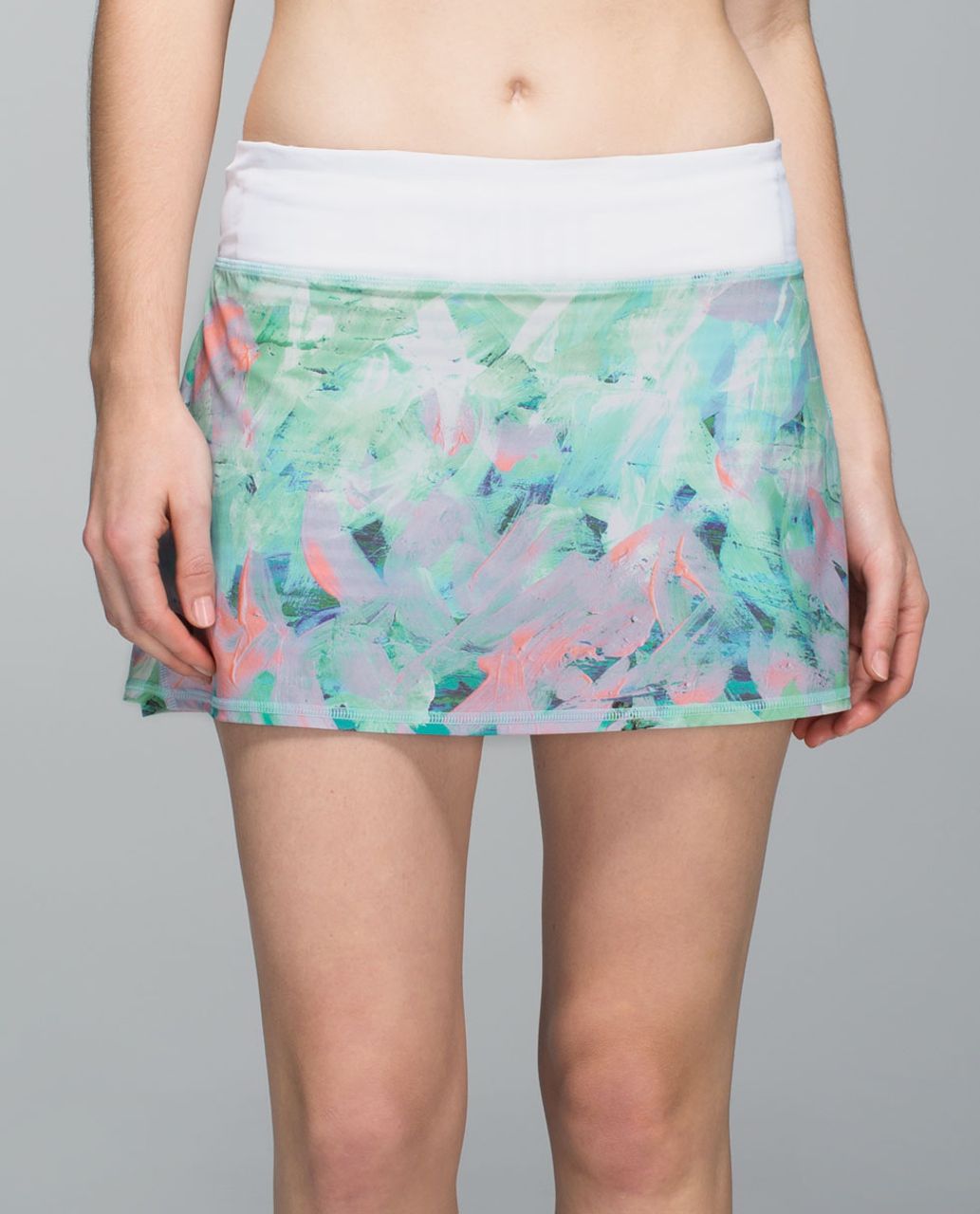 Lululemon Run:  Pace Setter Skirt *4-way Stretch (Regular) - Blushed Illusion Multi / White