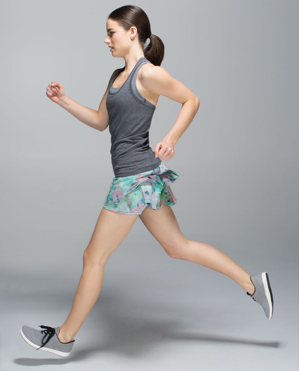 Lululemon Run:  Pace Setter Skirt *4-way Stretch (Regular) - Blushed Illusion Multi / White