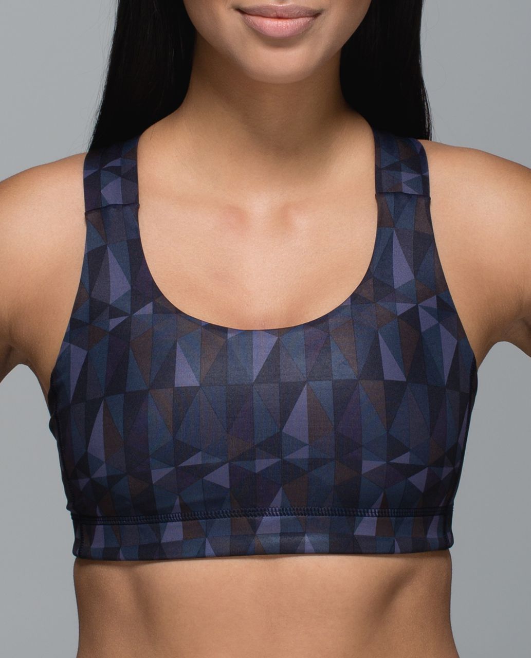 Lululemon All Sport Bra - Arsenal Ambient Grey Black - lulu fanatics