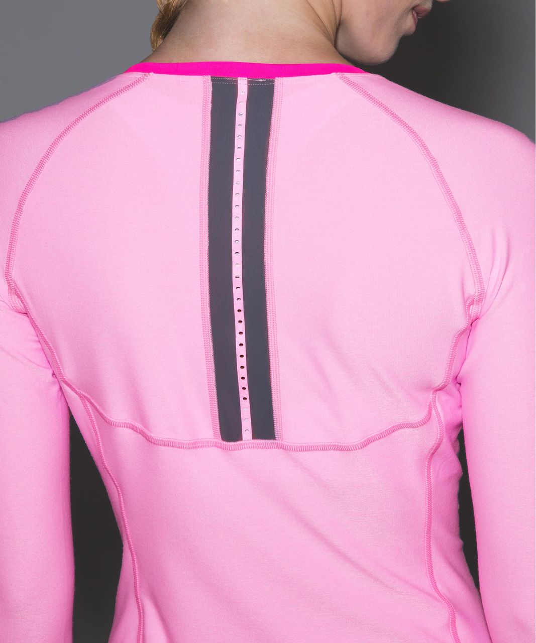 Lululemon Pace Pusher Long Sleeve - Heathered Vintage Pink / Vintage Pink / Slate