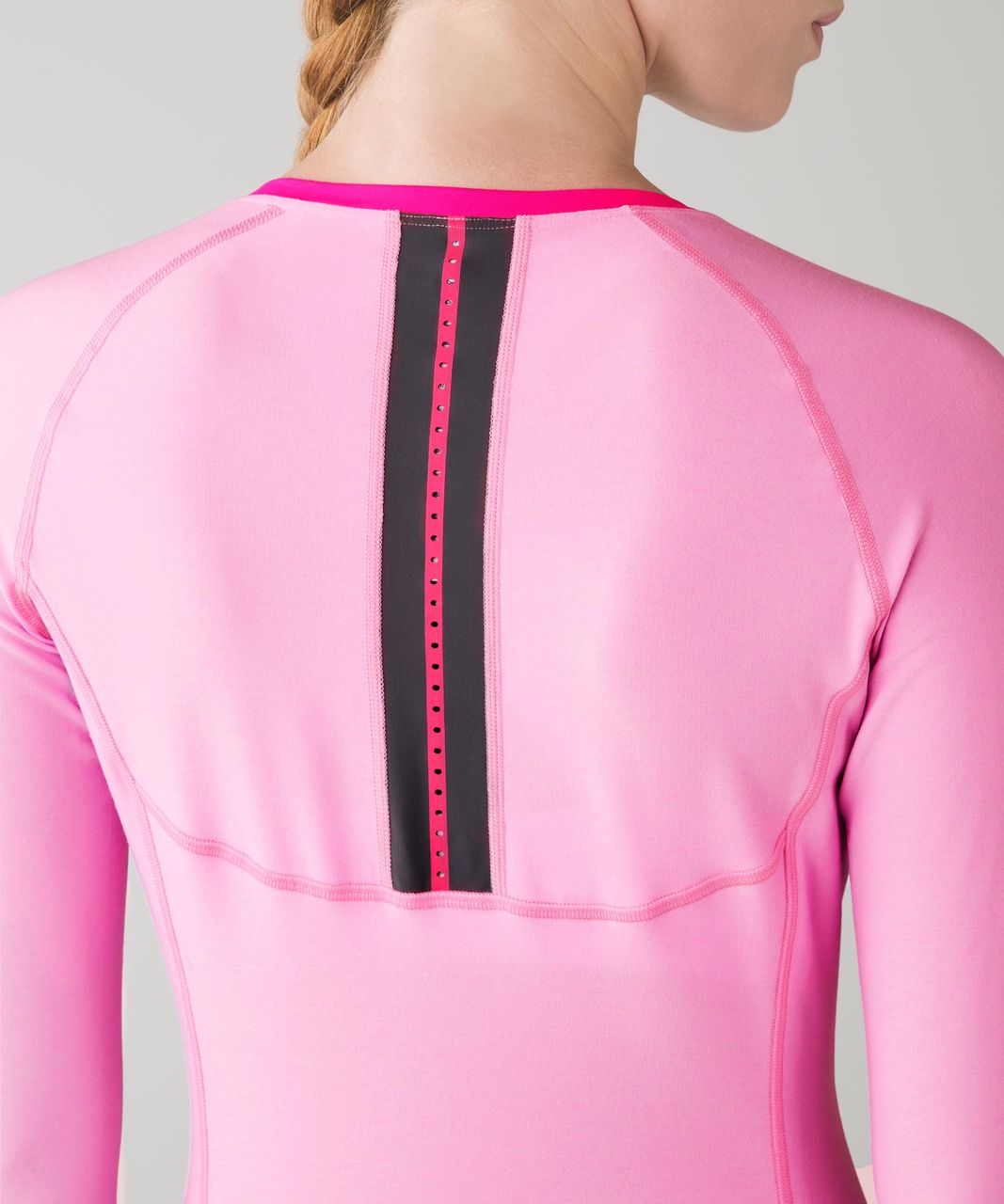 Lululemon Pace Pusher Long Sleeve - Heathered Vintage Pink / Vintage Pink / Slate