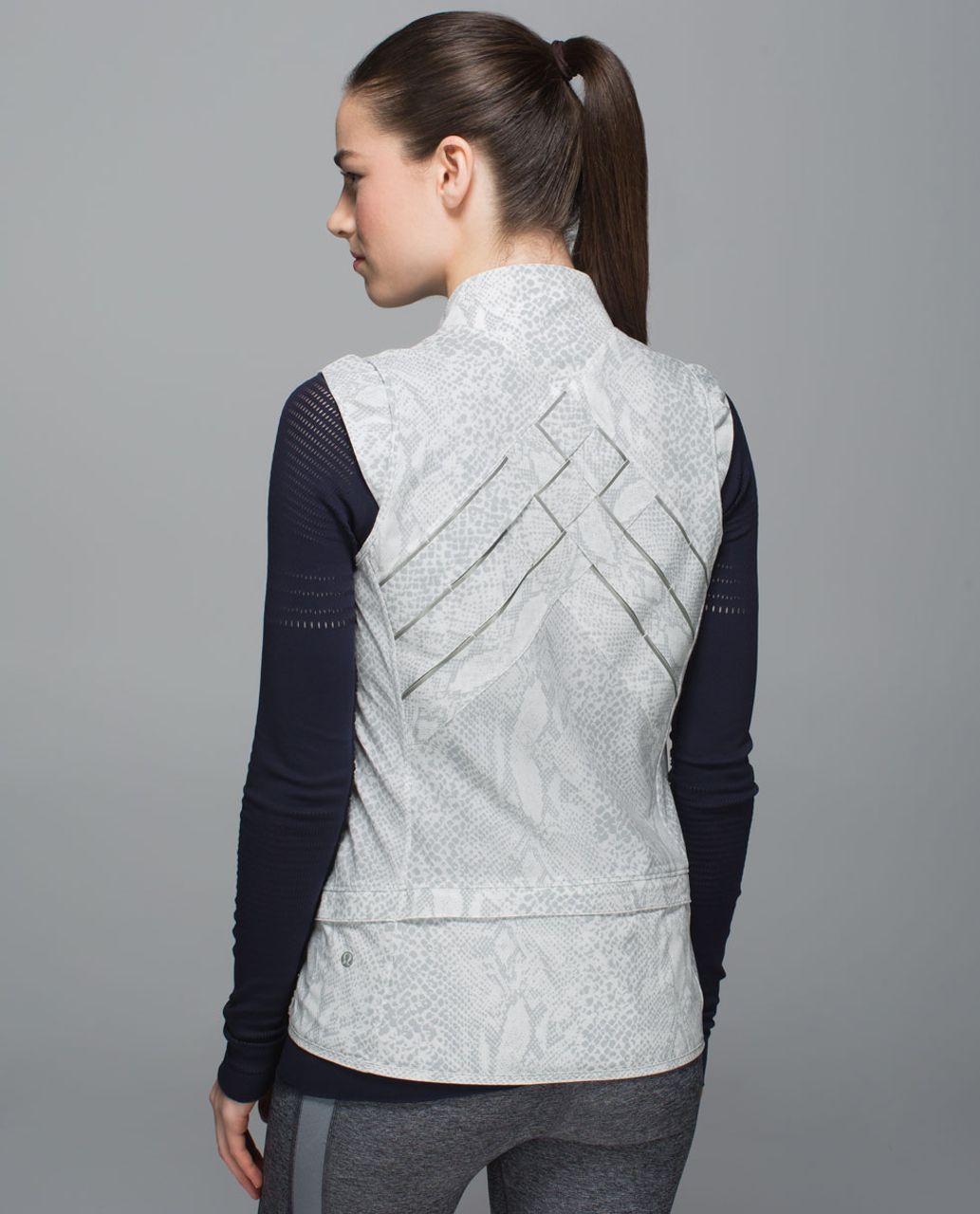 Lululemon Light Speed Vest - Desert Snake White Silver Fox