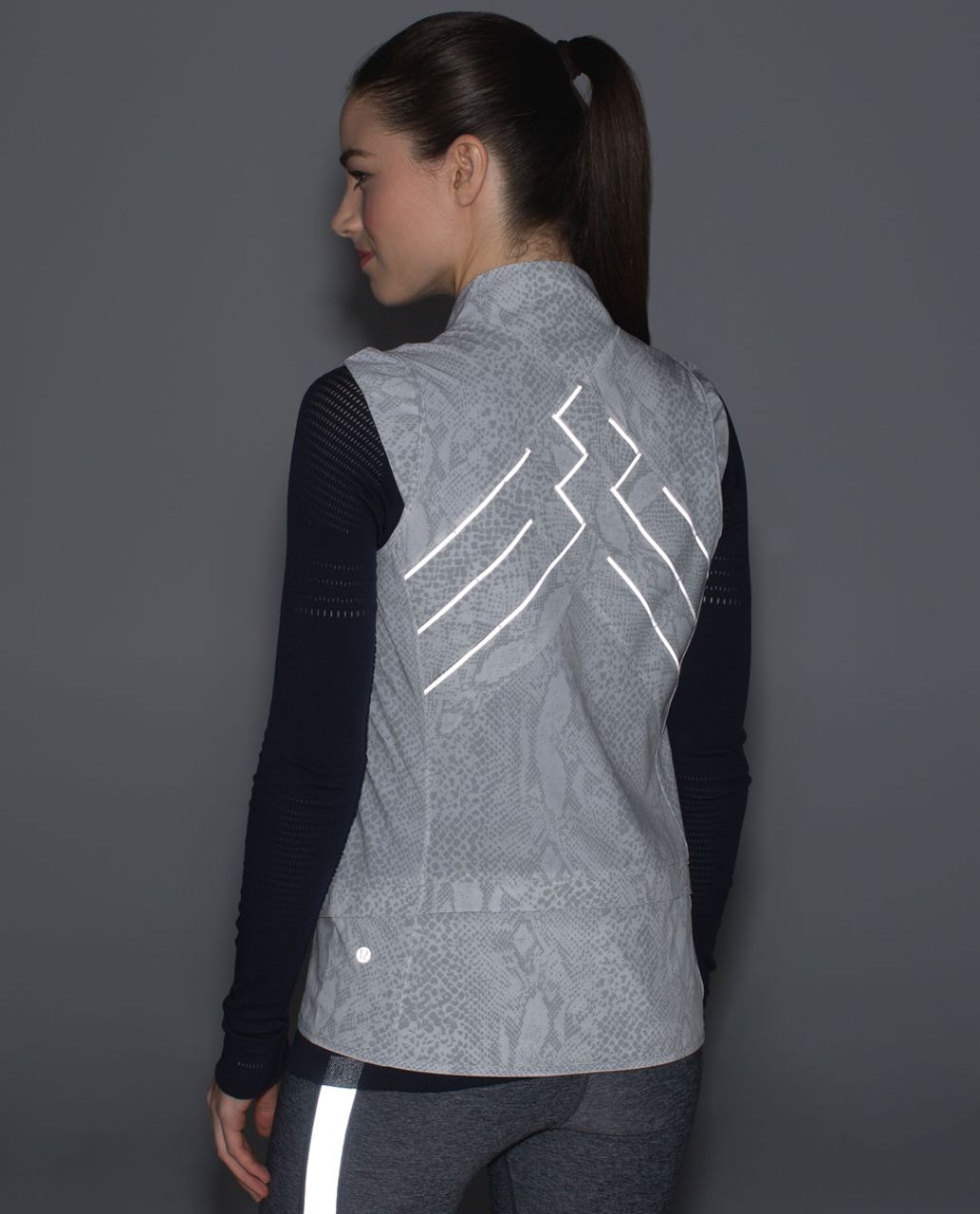 Lululemon Light Speed Vest - Desert Snake White Silver Fox