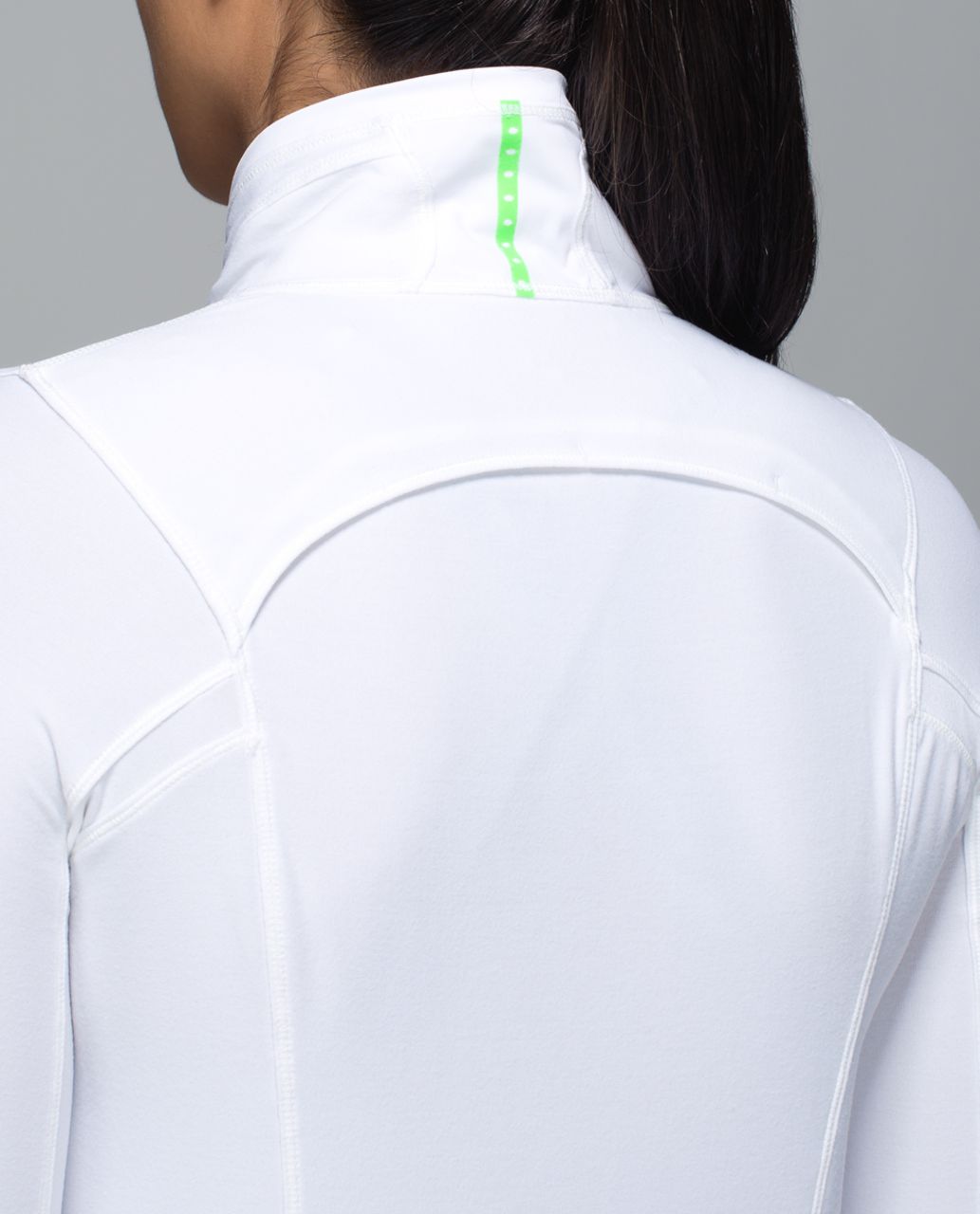 Lululemon Pace Pusher 1/2 Zip - Heathered White /  White