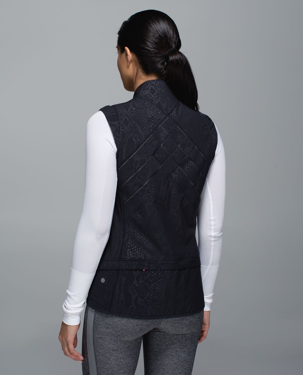 Lululemon Light Speed Vest - Desert Snake Embossed Black - lulu fanatics