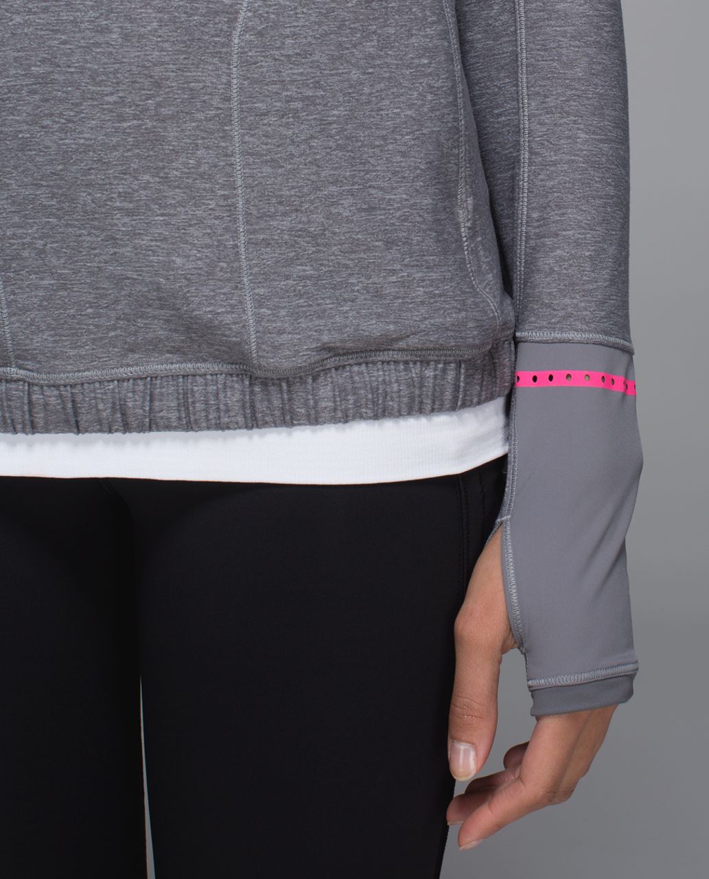 Lululemon Pace Pusher 1/2 Zip - Heathered Slate / Slate