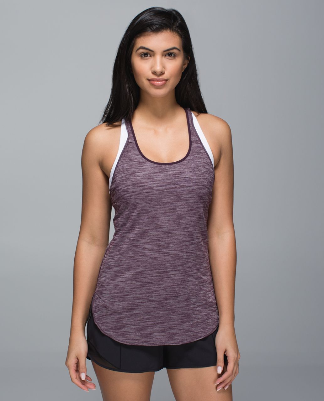 Lululemon What The Sport Singlet - Heathered Black Cherry