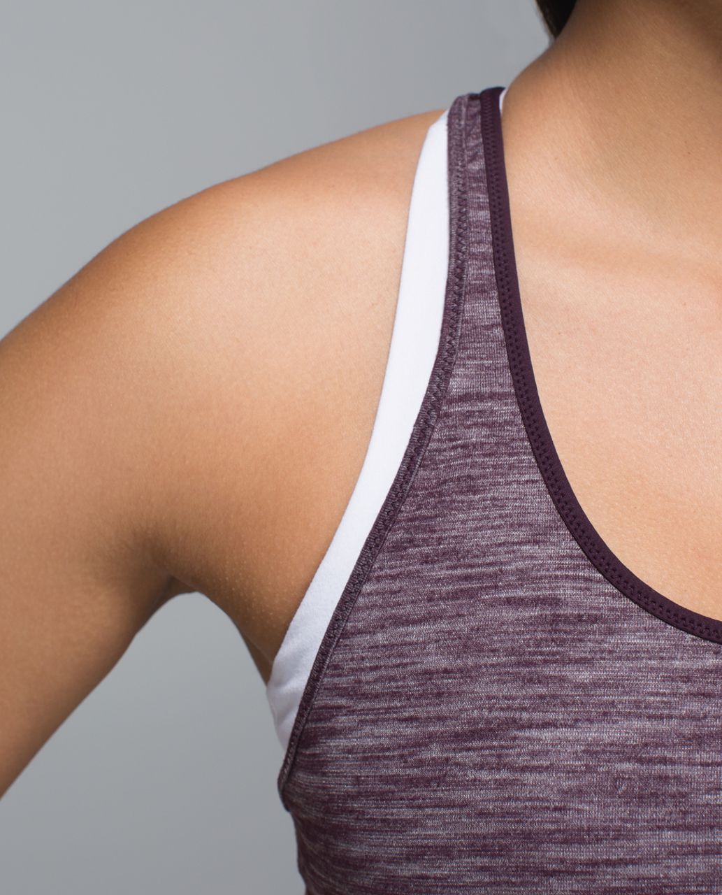 Lululemon What The Sport Singlet - Heathered Black Cherry