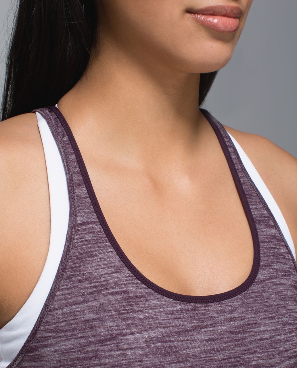 Lululemon What The Sport Singlet - Heathered Black Cherry