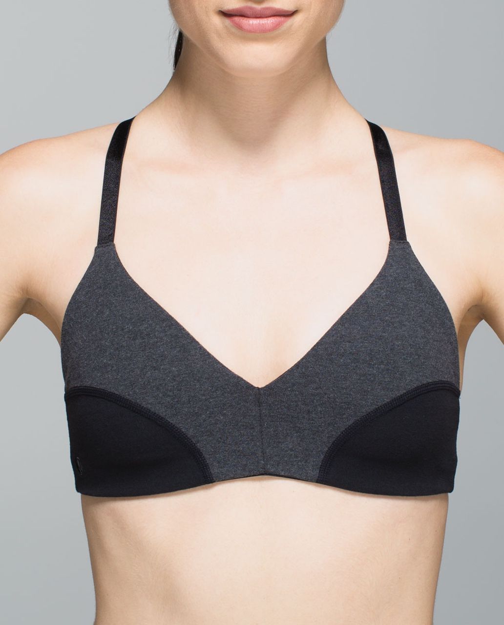 Lululemon Refine Bra - Heathered Black /  Black