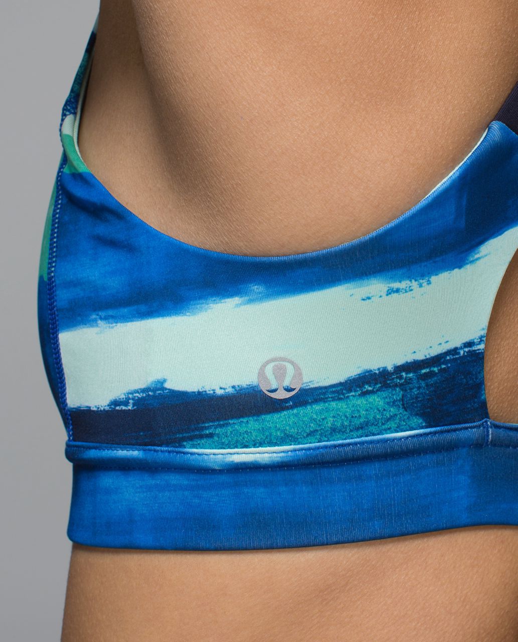 Lululemon All Sport Bra *Adjustable - Brush Strokes Harbor Blue