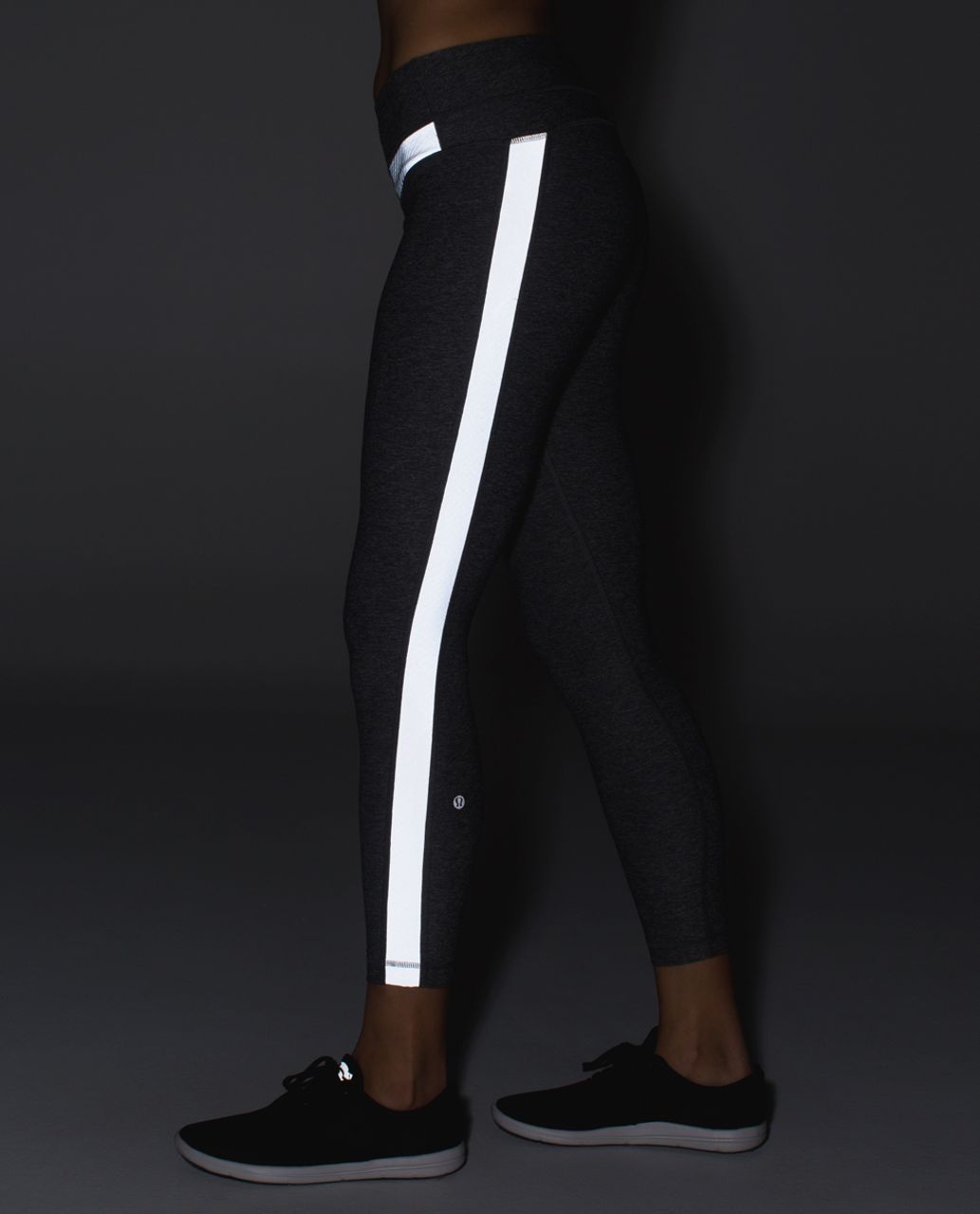 Lululemon Light Speed Tight - Heathered Black - lulu fanatics