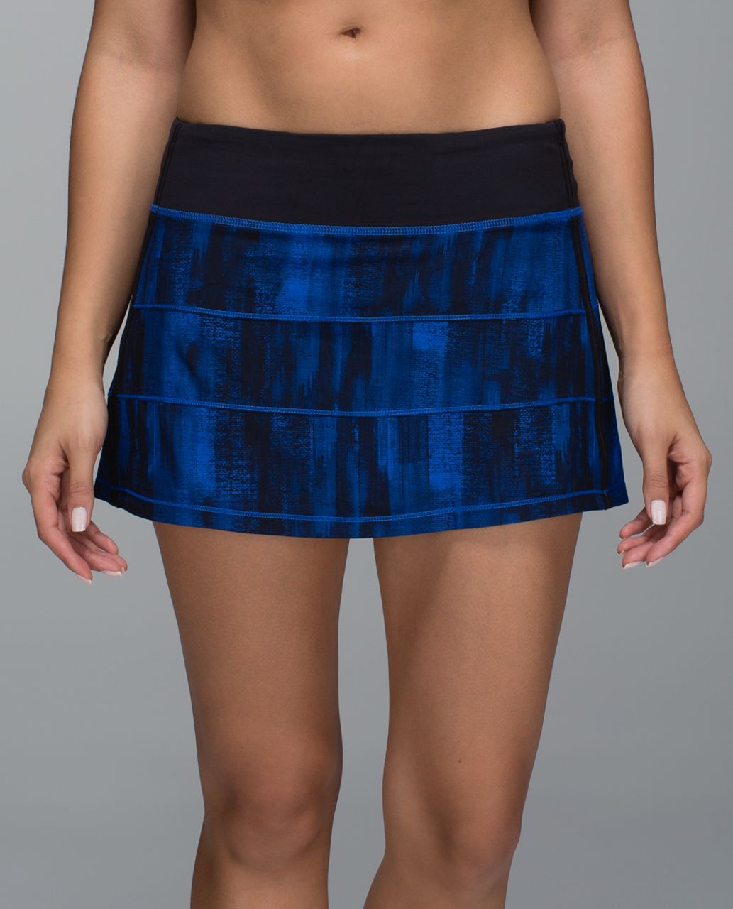 Lululemon Pace Rival Skirt II *4-way Stretch (Regular) - Nightsky White Harbor Blue / Black