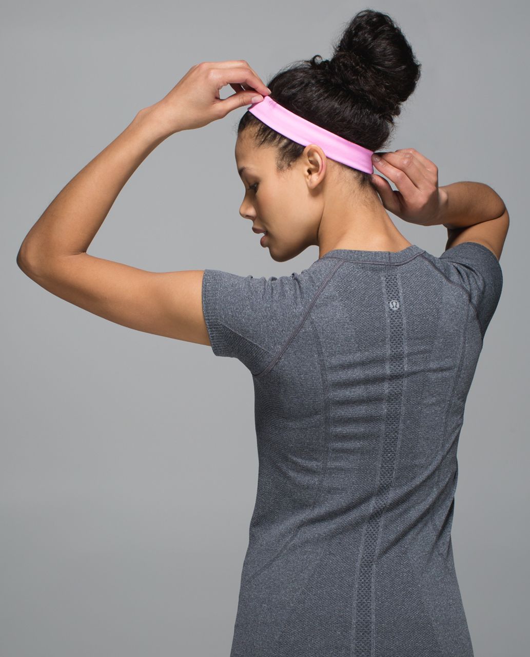 Lululemon Skinny Fly Away Tamer Headband - Vintage Pink