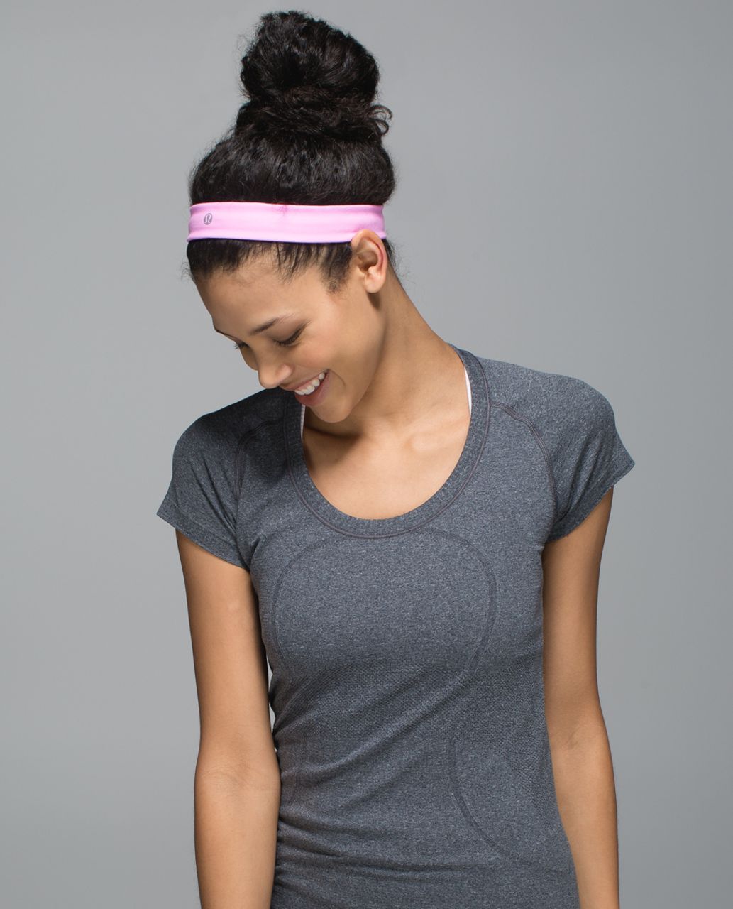 Lululemon Skinny Fly Away Tamer Headband - Vintage Pink